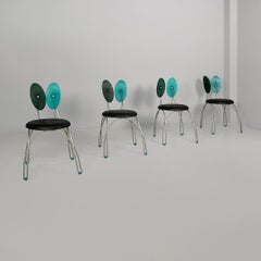 Sillas postmodernas italianas Jessica de Studio DL para Zerodisegno, años 90