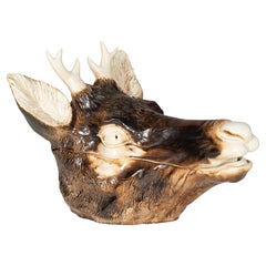Italian Pottery Deer Head Tureen
