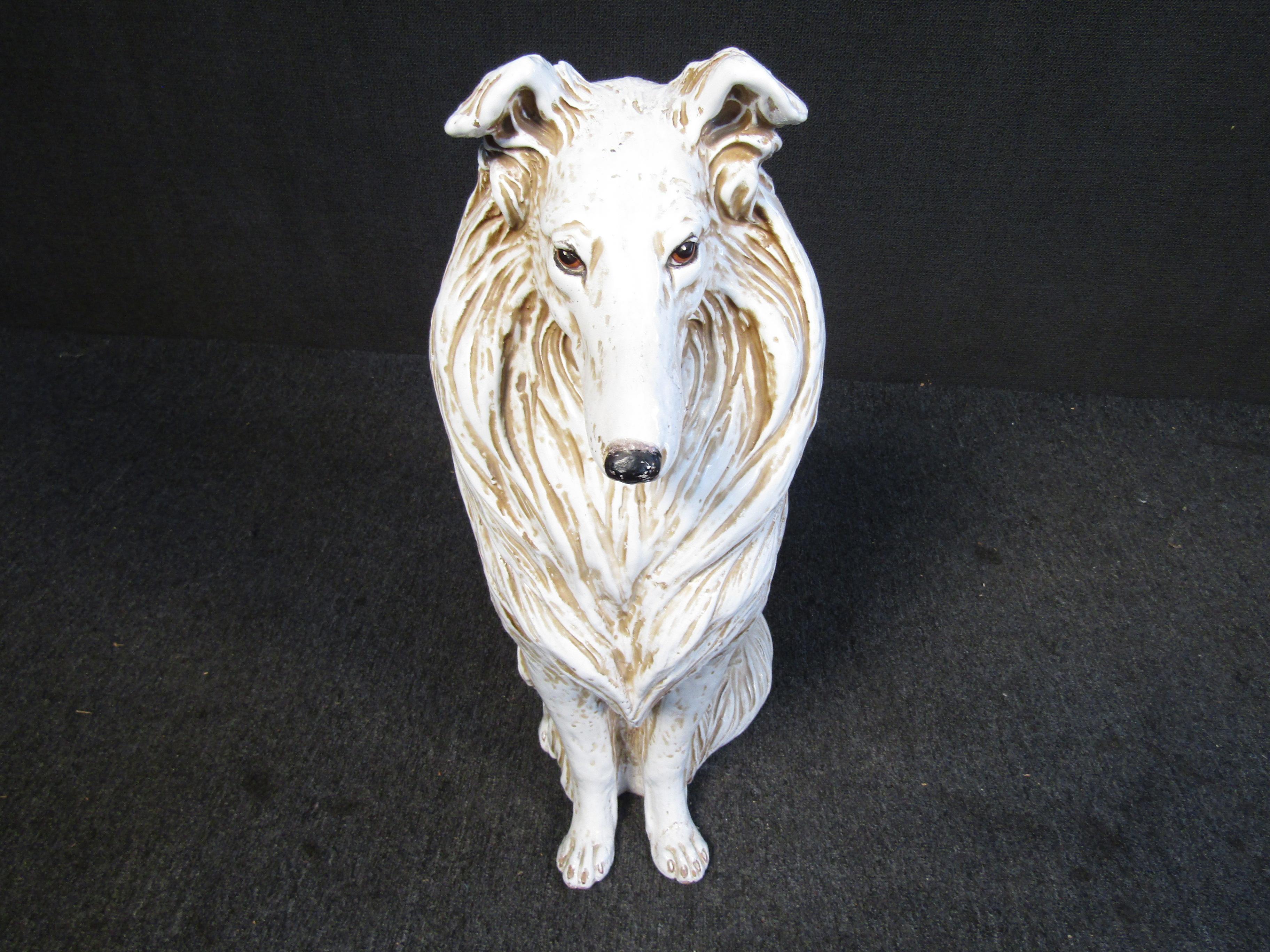 Other Italian Pottery Dog Sculpture 
