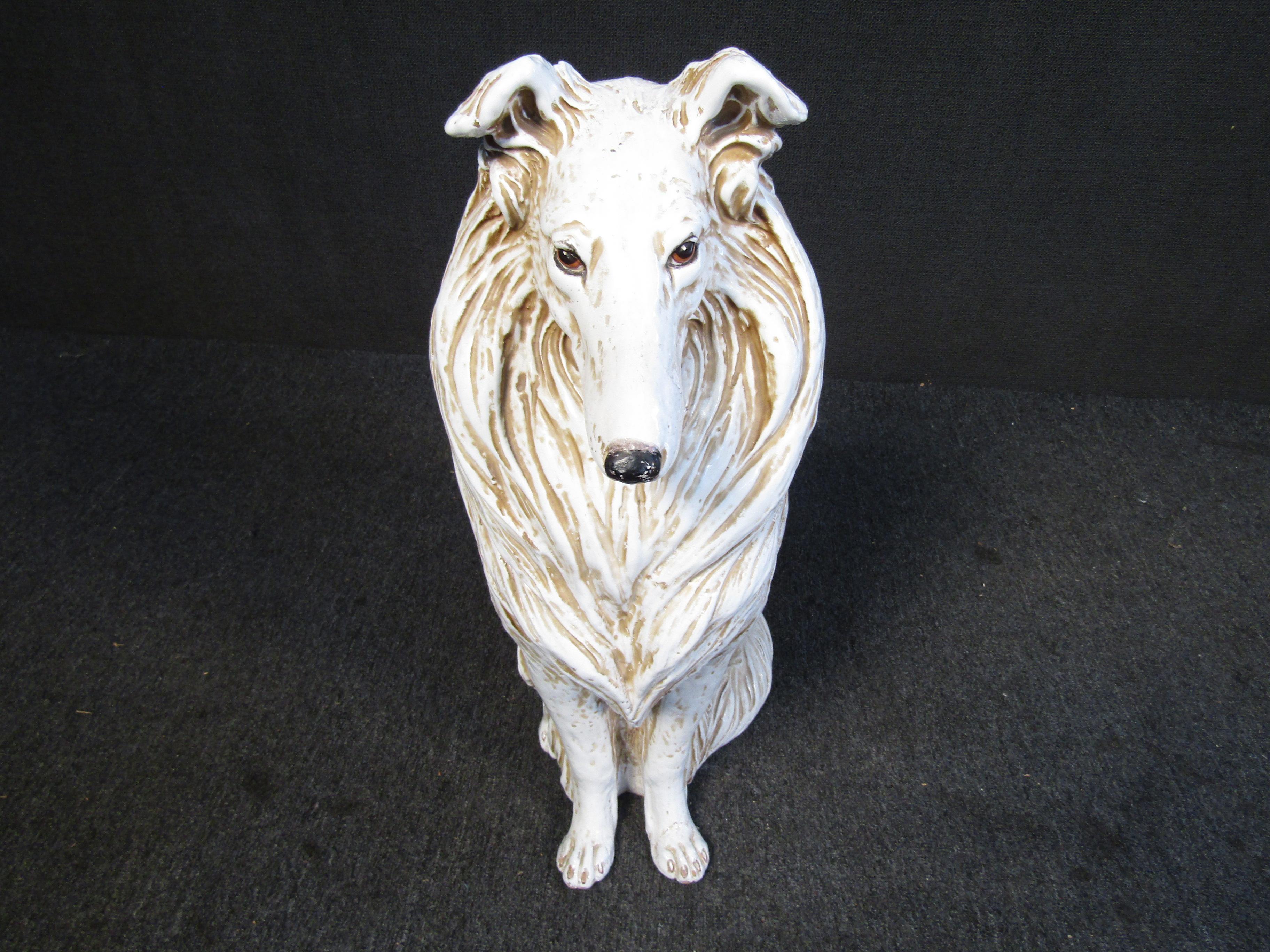 Other Italian Pottery Dog Sculpture