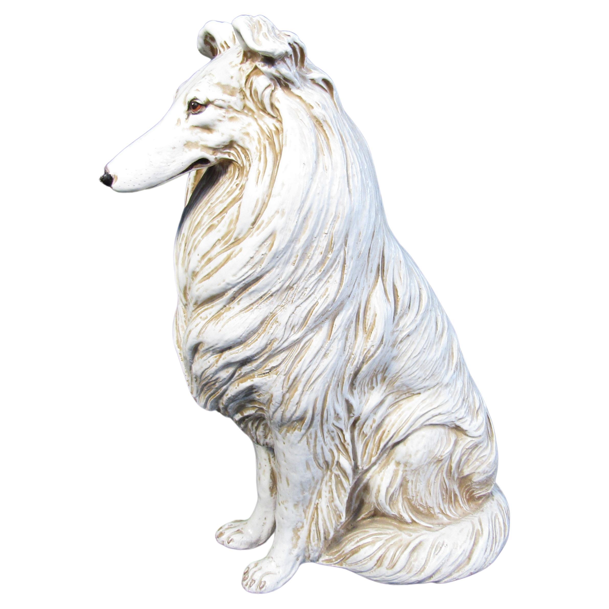 Midcentury Small White Terrier Dog Sculpture, Italy, 1960s For Sale at  1stDibs