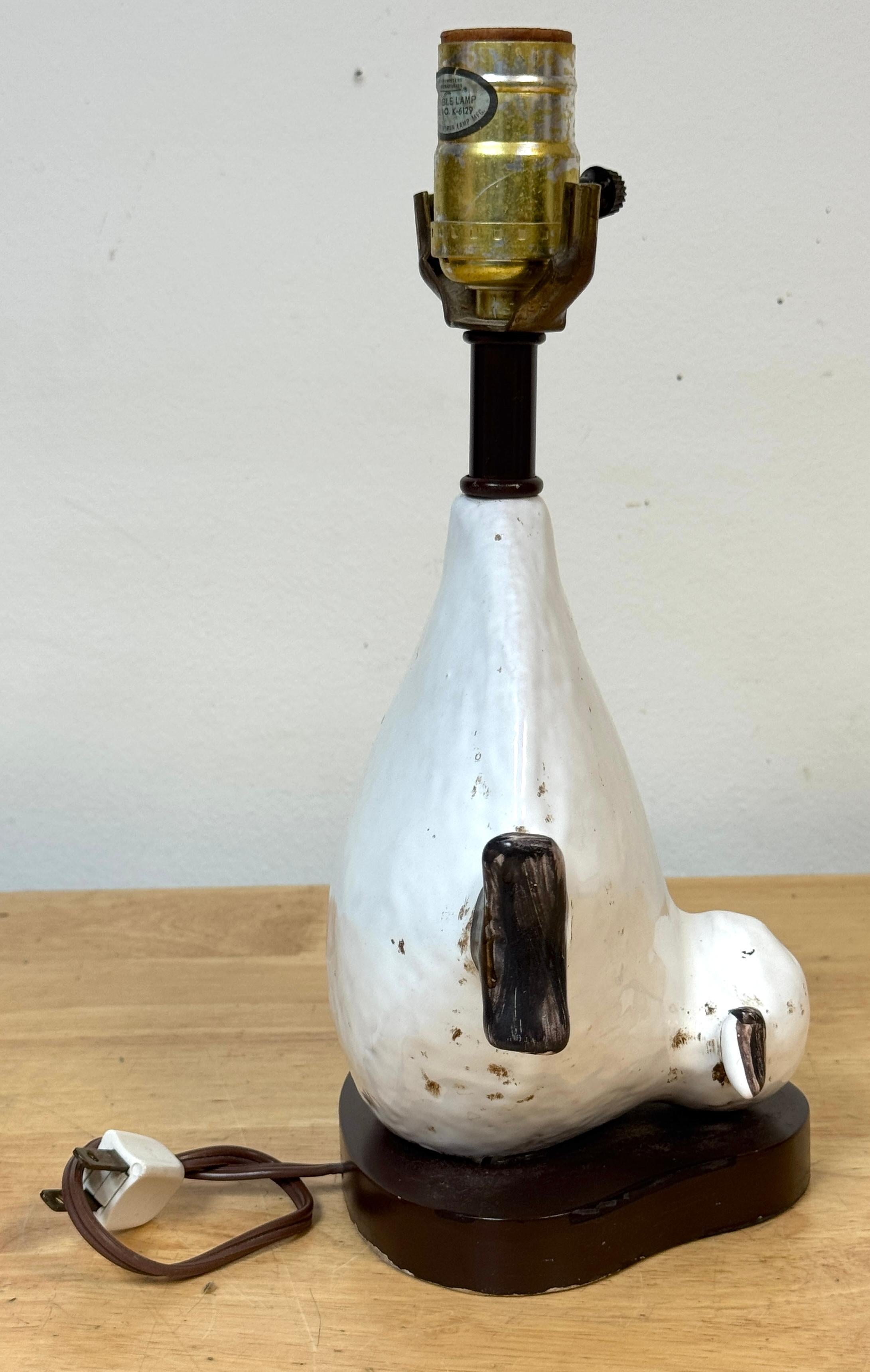 Lampe poisson en poterie italienne par Ivo De Santis pour Gli Etruschi, Florence, petit modèle Bon état - En vente à West Palm Beach, FL
