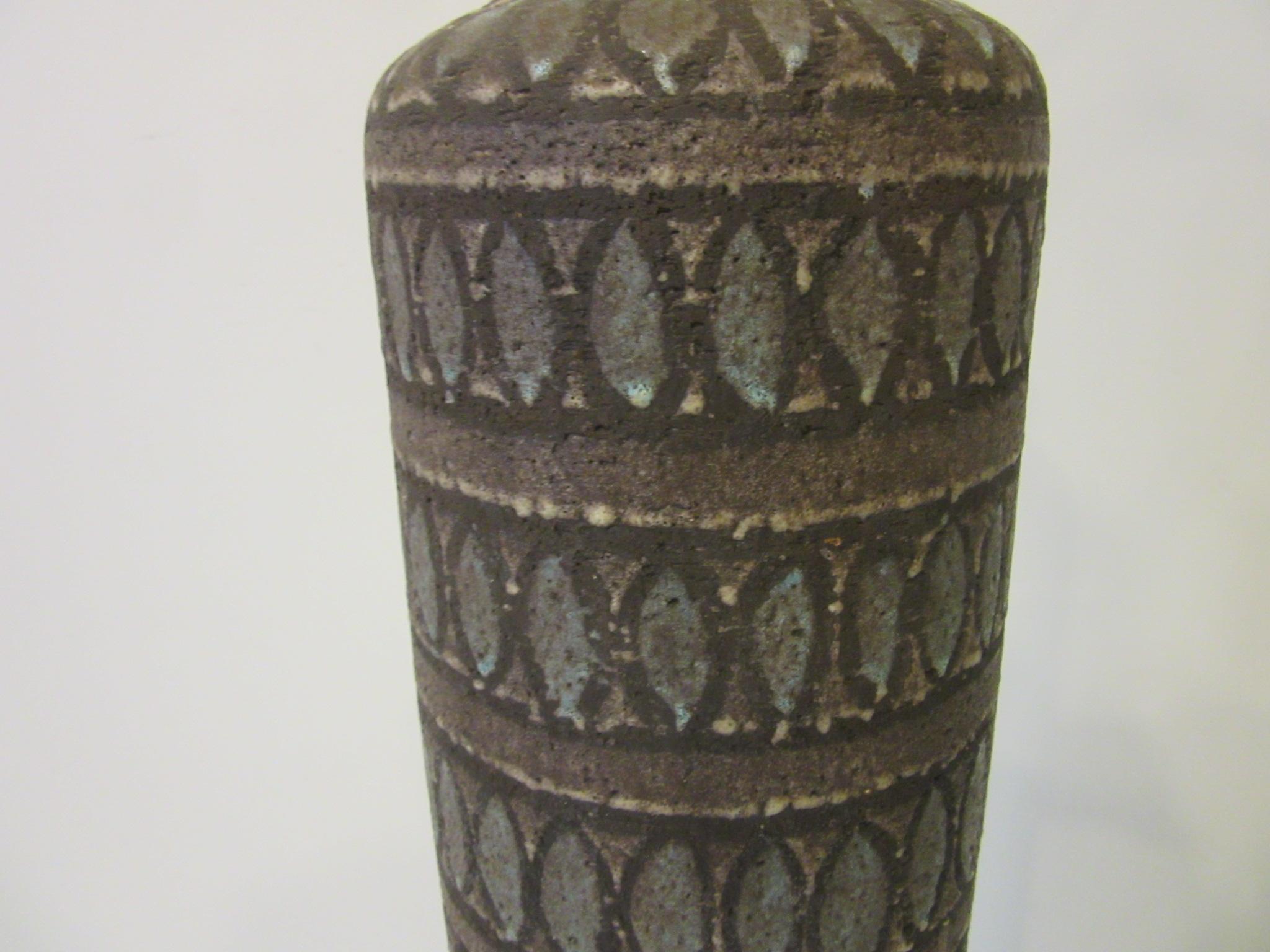 Italian Pottery Lamp in the Style of Fantoni 1