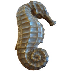 Italian Pottery Seahorse Box