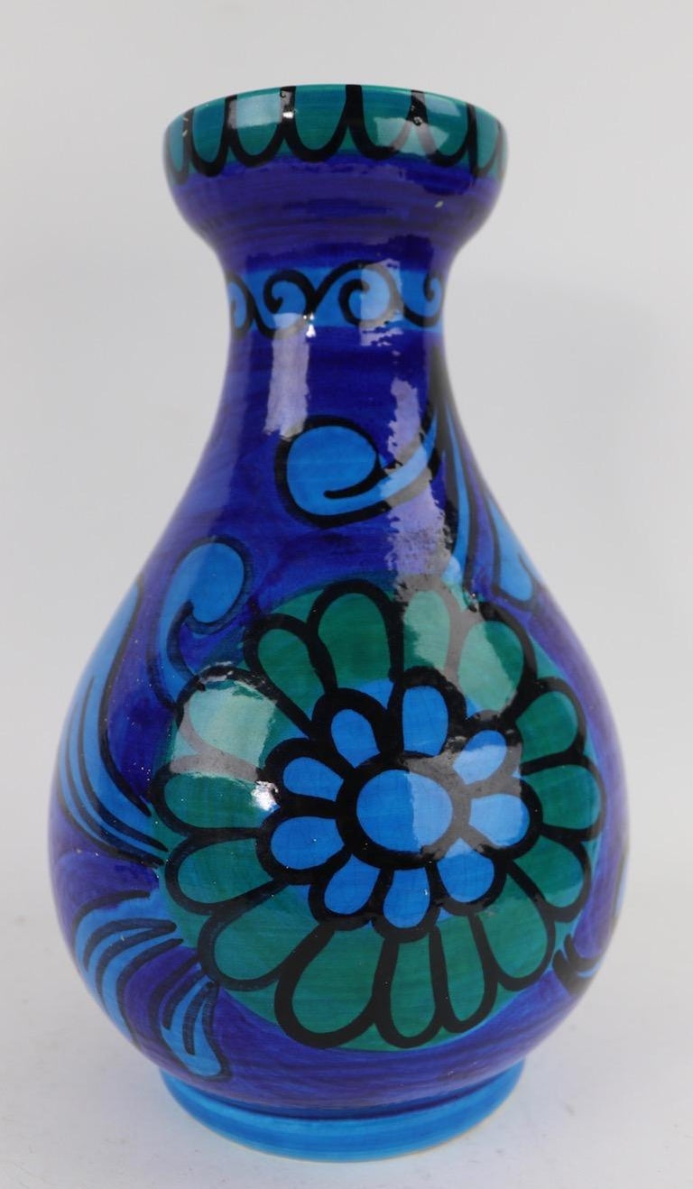 Italian Pottery Vase Attributed to Rosenthal Netter For Sale at 1stDibs