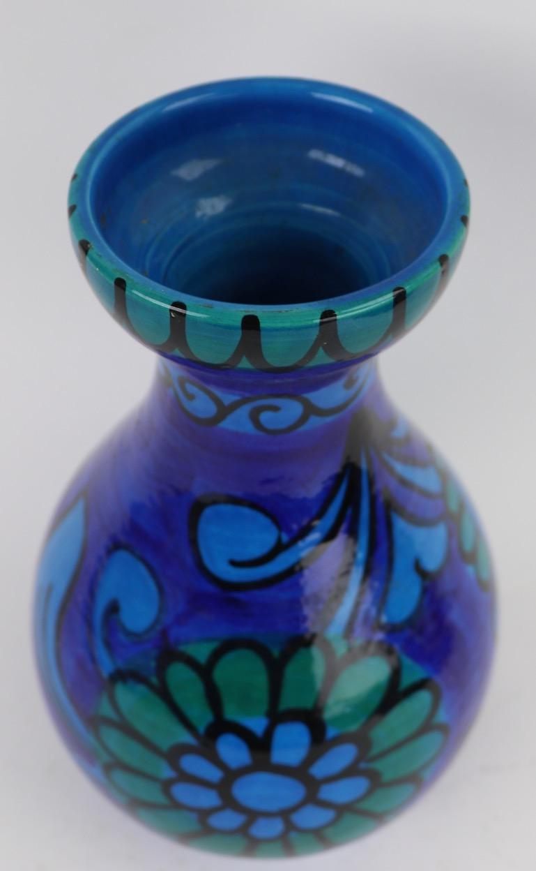 Italian Pottery Vase Attributed to Rosenthal Netter For Sale 3