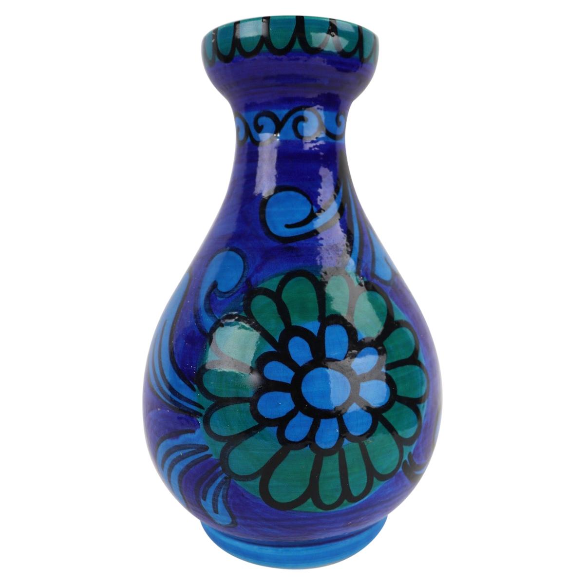 Italian Pottery Vase Attributed to Rosenthal Netter For Sale