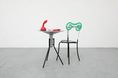 MOD Italienischer Progetti-Bistrotisch und Stuhl-Set im Memphis-Stil