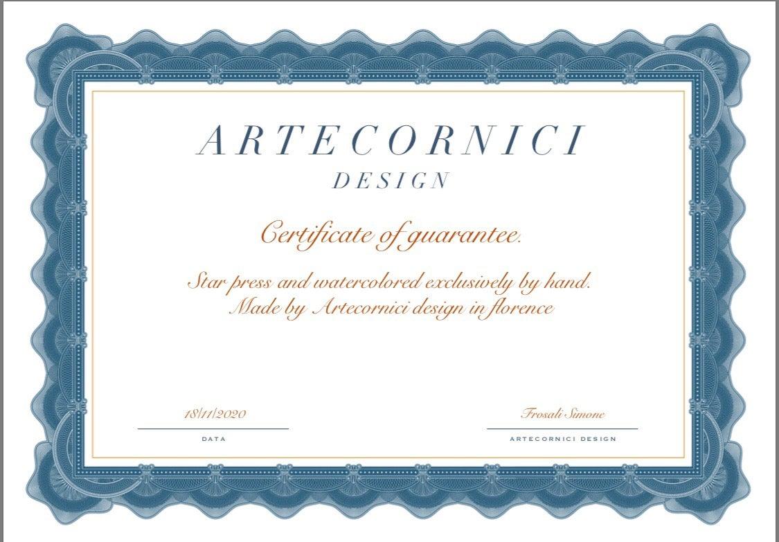 Architettura italiana in stile provenzale francese dipinta a mano '1 di 4' In condizioni Nuovo in vendita a Scandicci, Florence