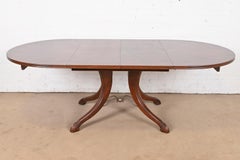Italian Provincial Carved Cherry Wood Dining Table by Emanuel Morez, Refinished