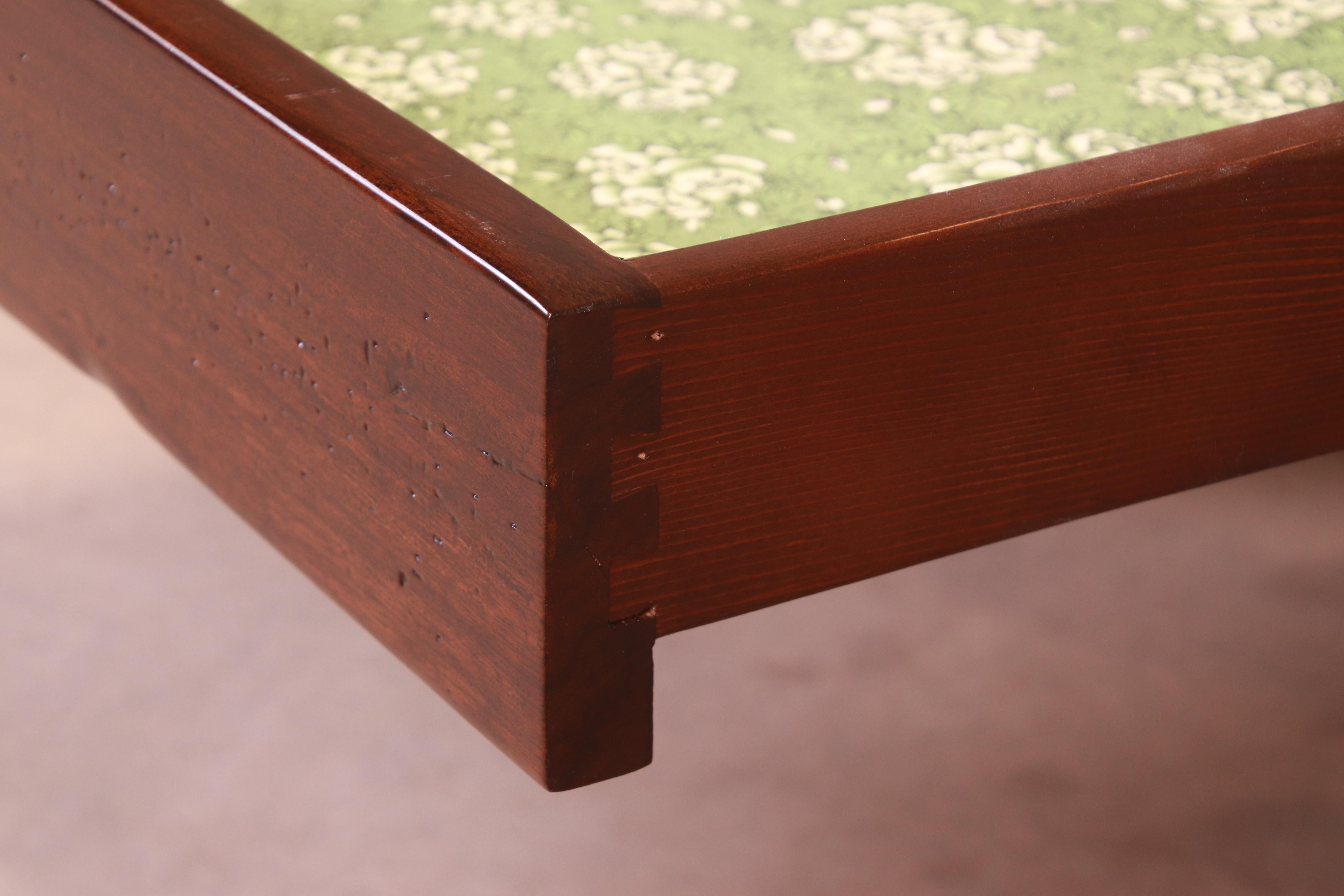 Italian Provincial Carved Walnut Coffee Table by Guido Zichele, Newly Refinished 3
