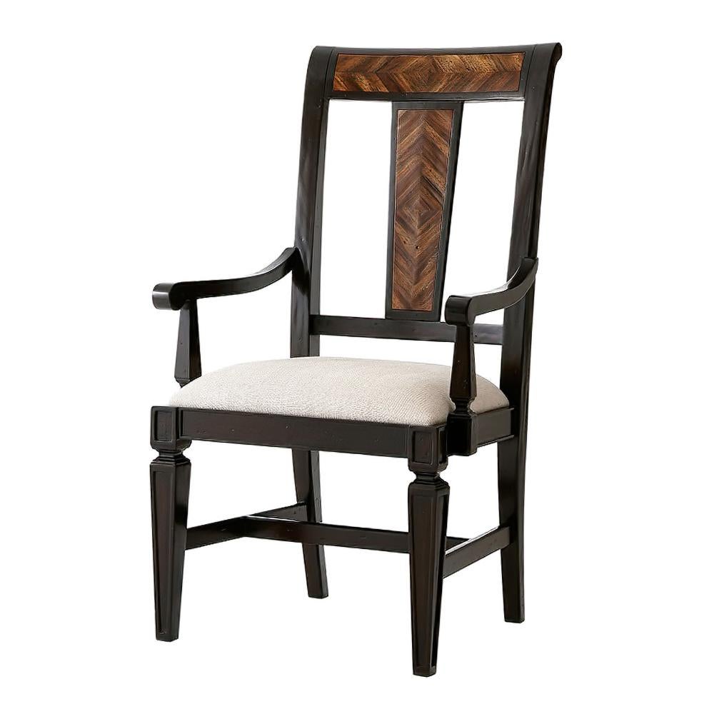 Neoclassical Italian Provincial Dining Arm Chair