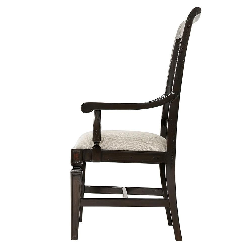 Italian Provincial Dining Arm Chair In New Condition In Westwood, NJ