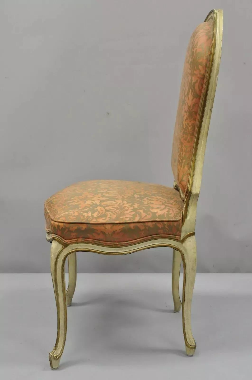 Sedie da pranzo provinciali italiane, francesi, Hollywood Regency - Set di 4 in vendita 5