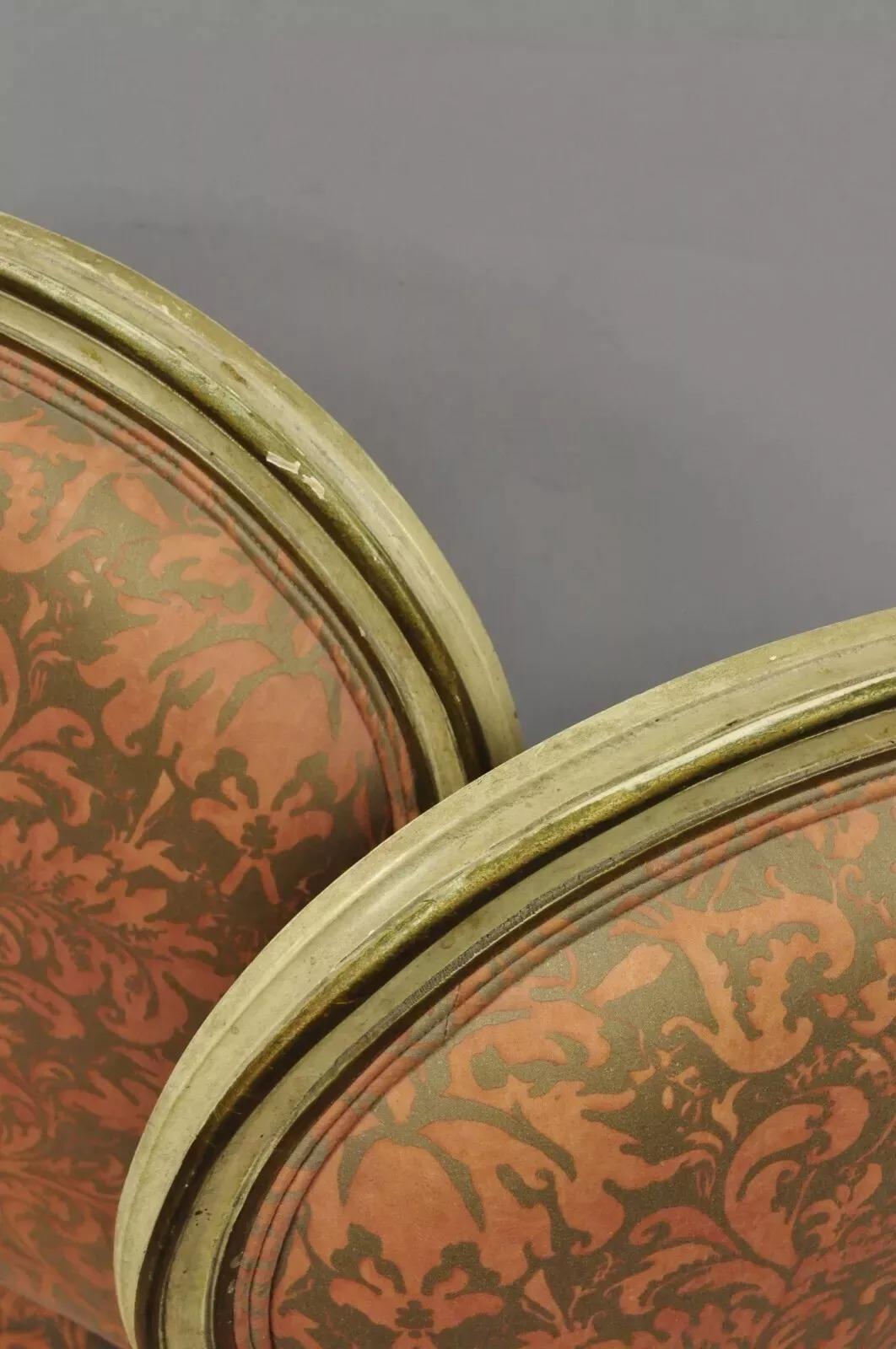 Sedie da pranzo provinciali italiane, francesi, Hollywood Regency - Set di 4 in vendita 1
