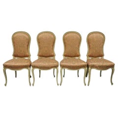 Italian Provincial French Hollywood Regency Dining Side Chairs - Set of 4