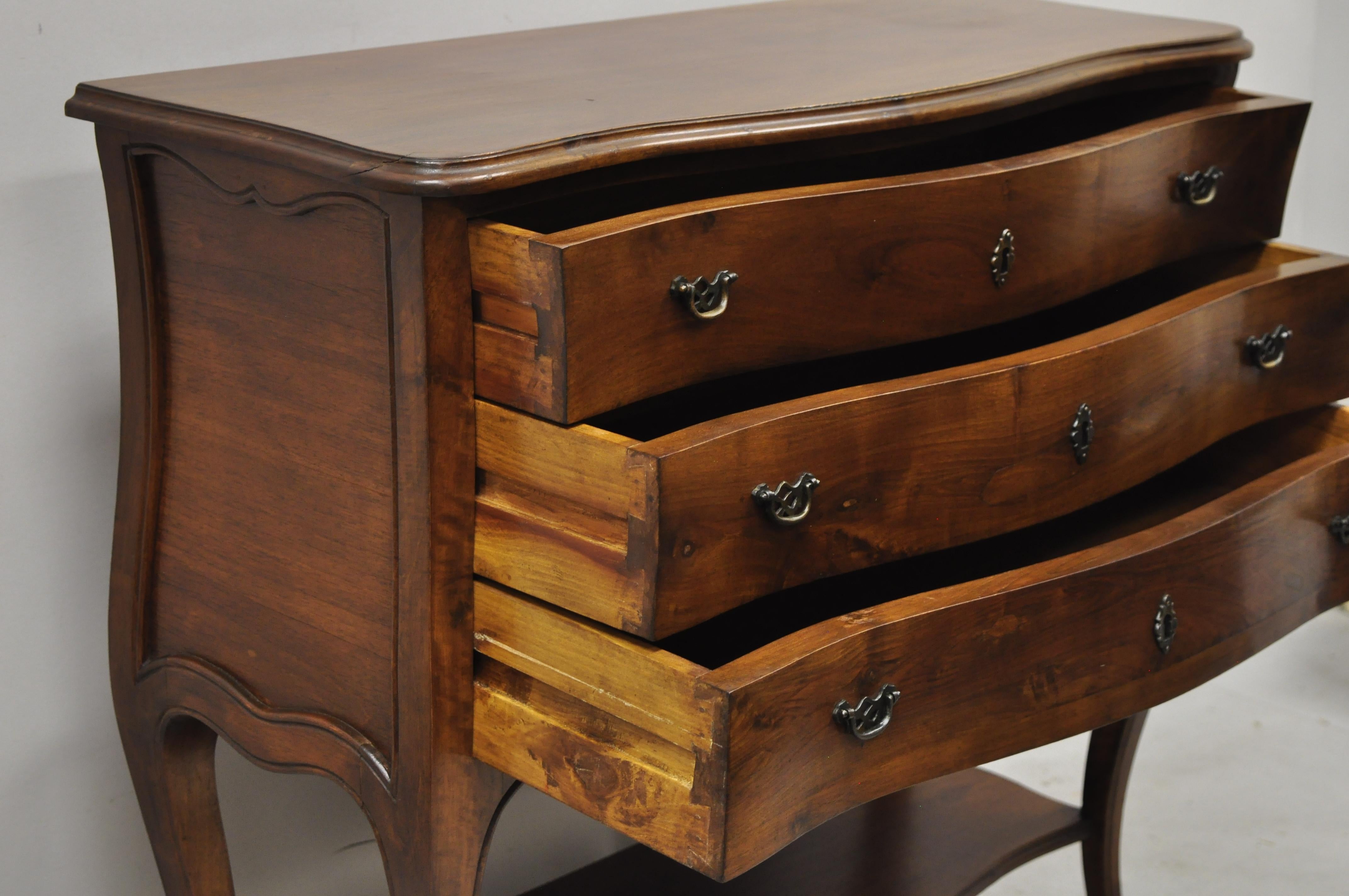 20th Century Italian Provincial French Louis XV Cherrywood Commode Chest Table by B. Altman
