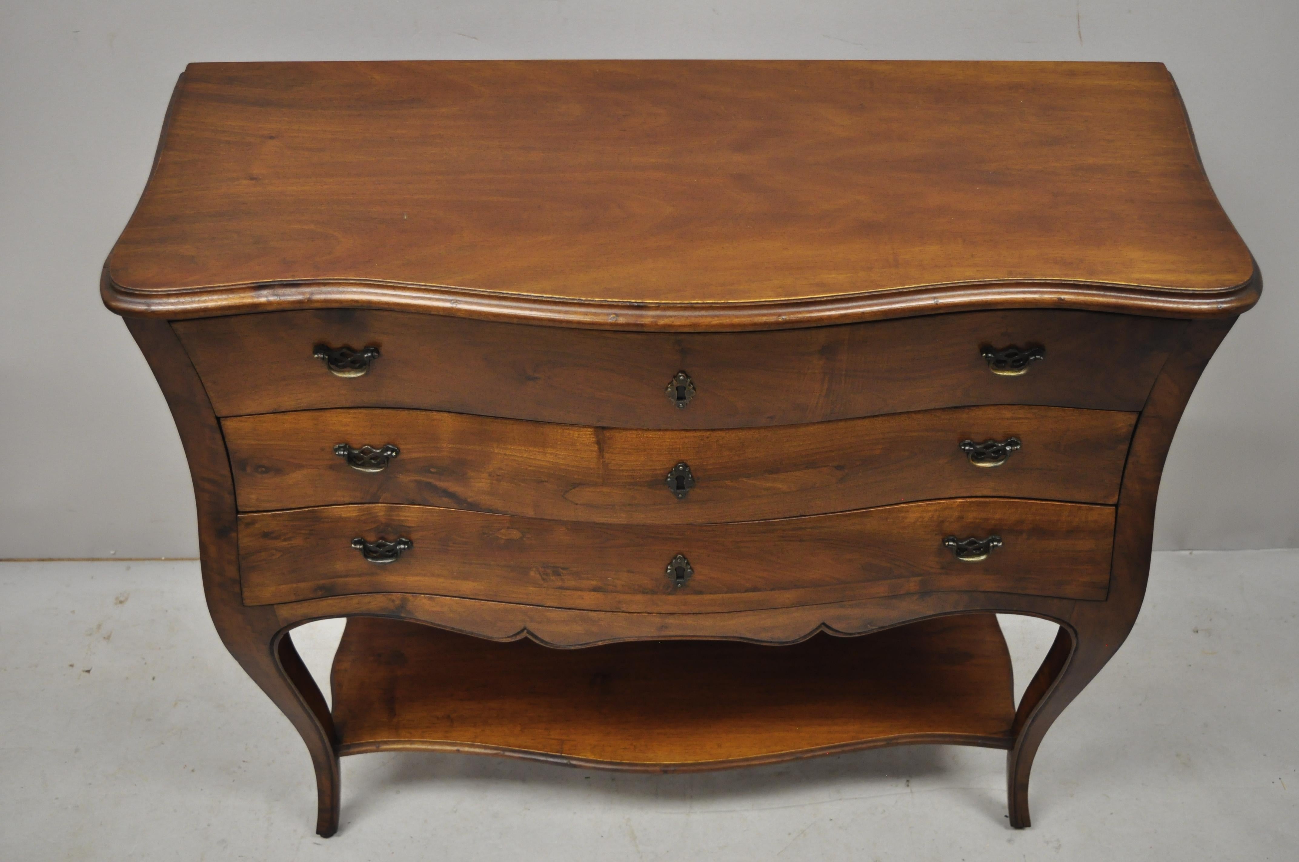 Italian Provincial French Louis XV Cherrywood Commode Chest Table by B. Altman 2