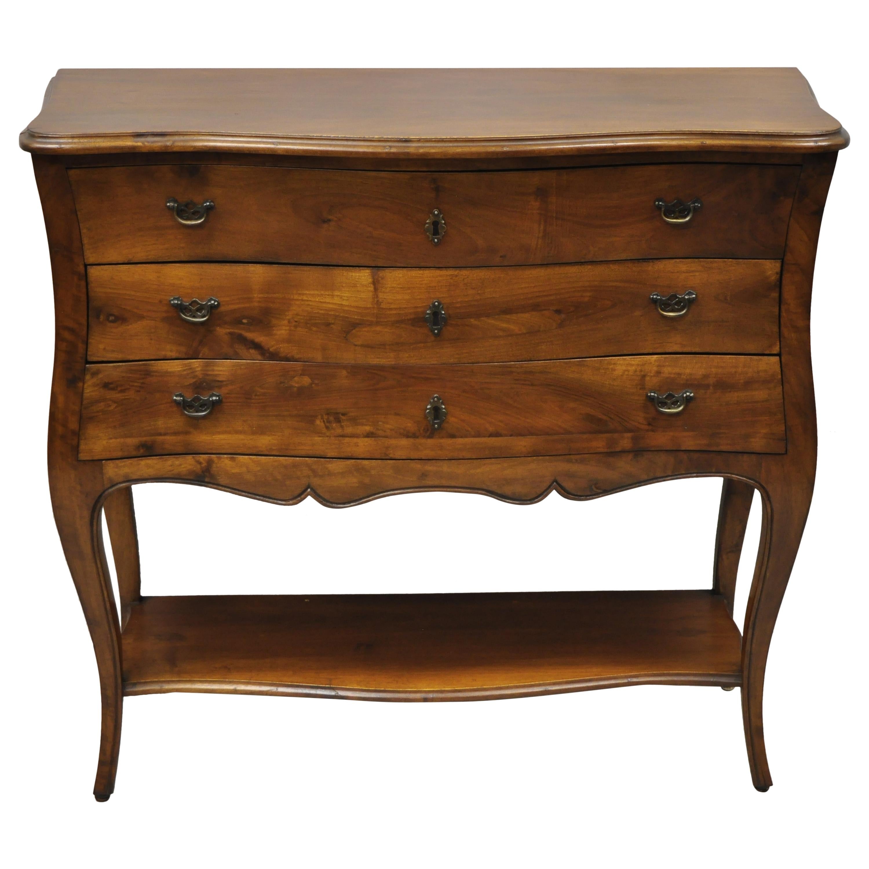 Italian Provincial French Louis XV Cherrywood Commode Chest Table by B. Altman