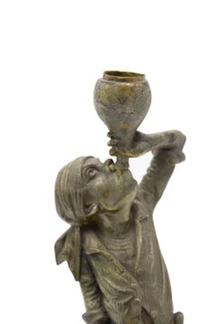 Italian Provincial Style Figural Candlestick