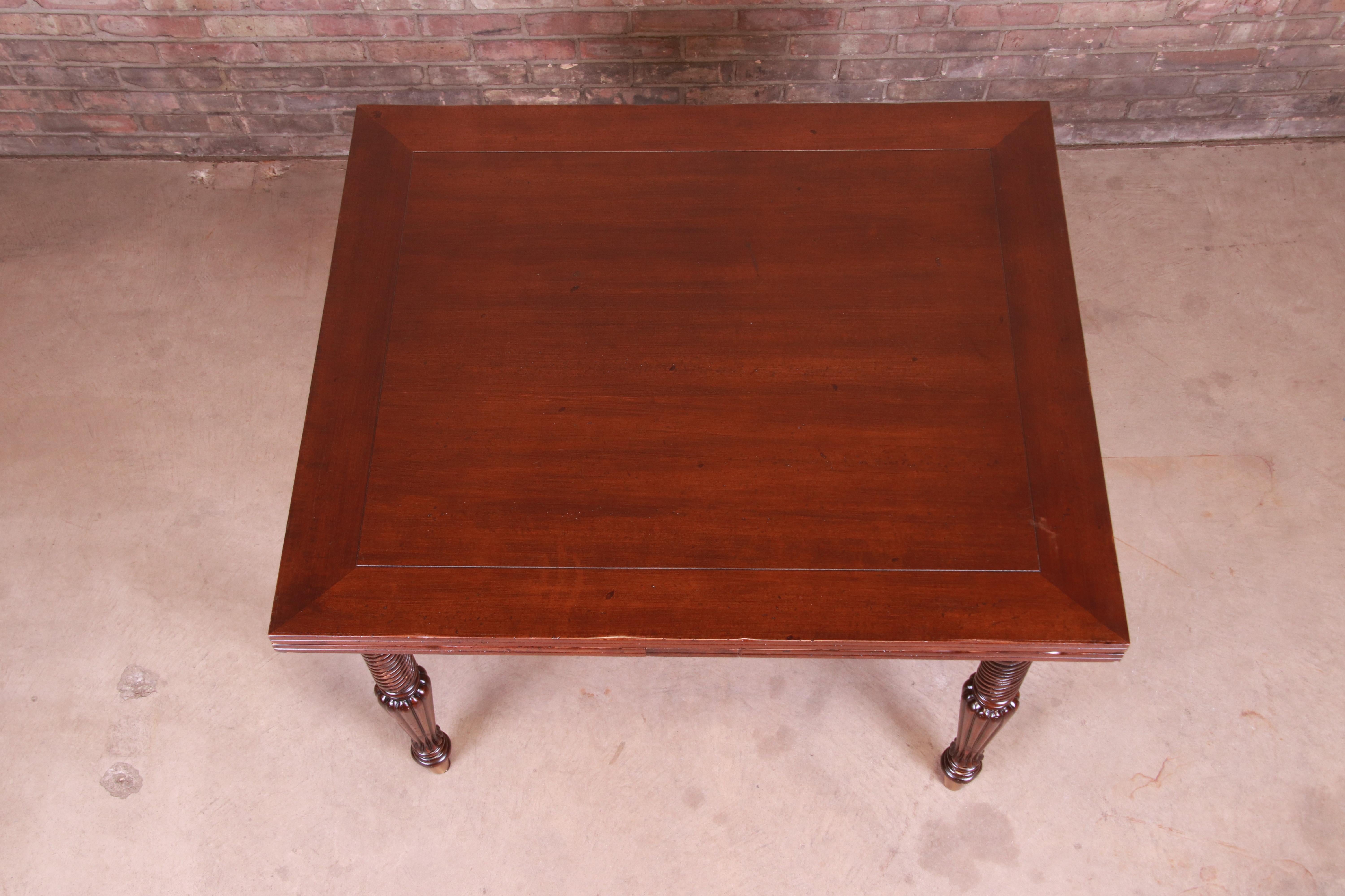 20th Century Italian Provincial Walnut Extension Dining Table by Guido Zichele, Refinished