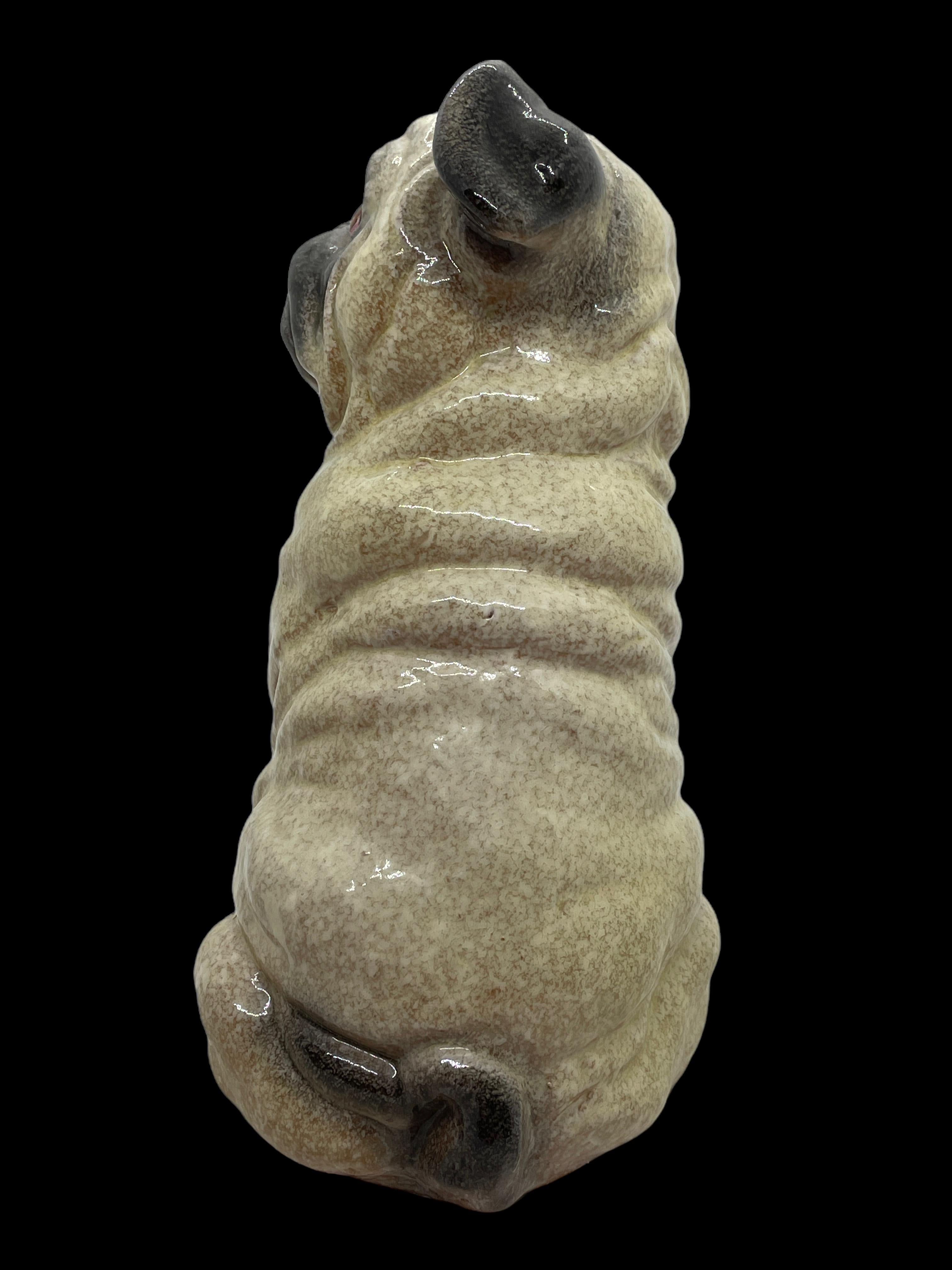 antique pug dog figurines