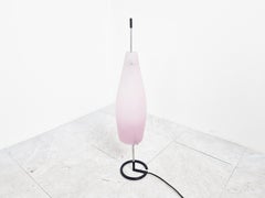 Italian Purple Glass Table Lamp, 1980