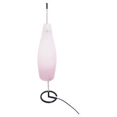 Italian Purple Glass Table Lamp, 1980