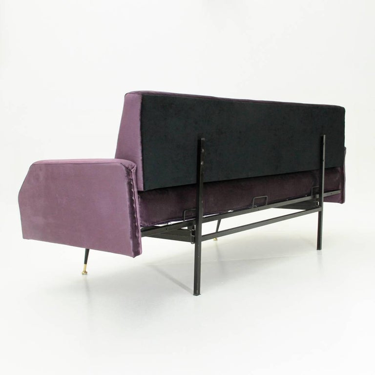 Italian Purple Velvet Sofa Bed, 1960s at 1stDibs purple velvet sofa