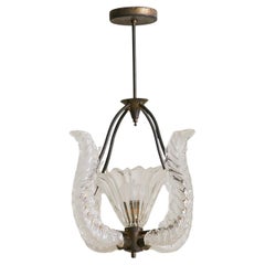 Italian
Putti
Murano Glass Pendant Attributed to Barovier
Toso, 1950s