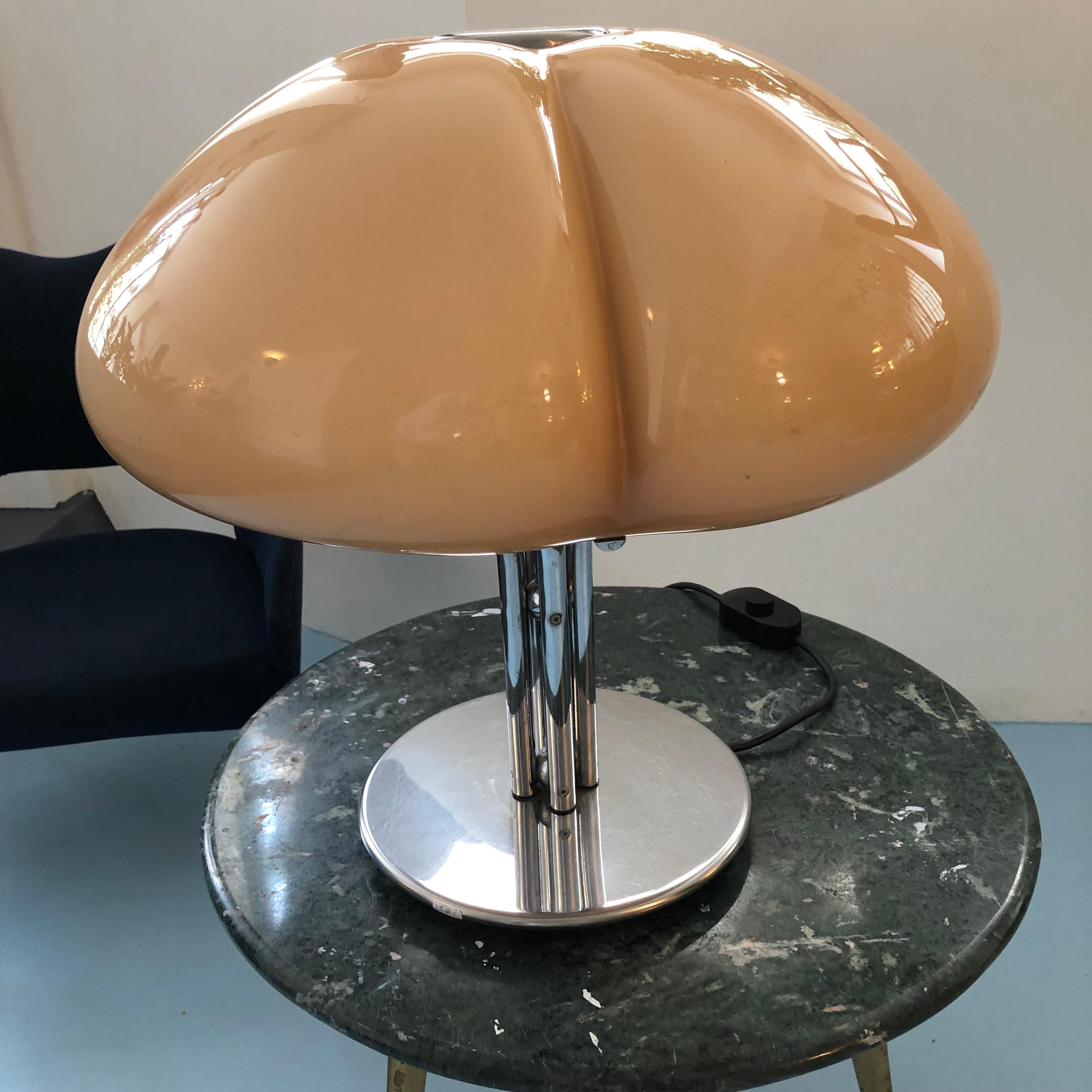 Chrome Italian Quadrifoglio Table Lamp by Gae Aulenti for Guzzini, 1960s