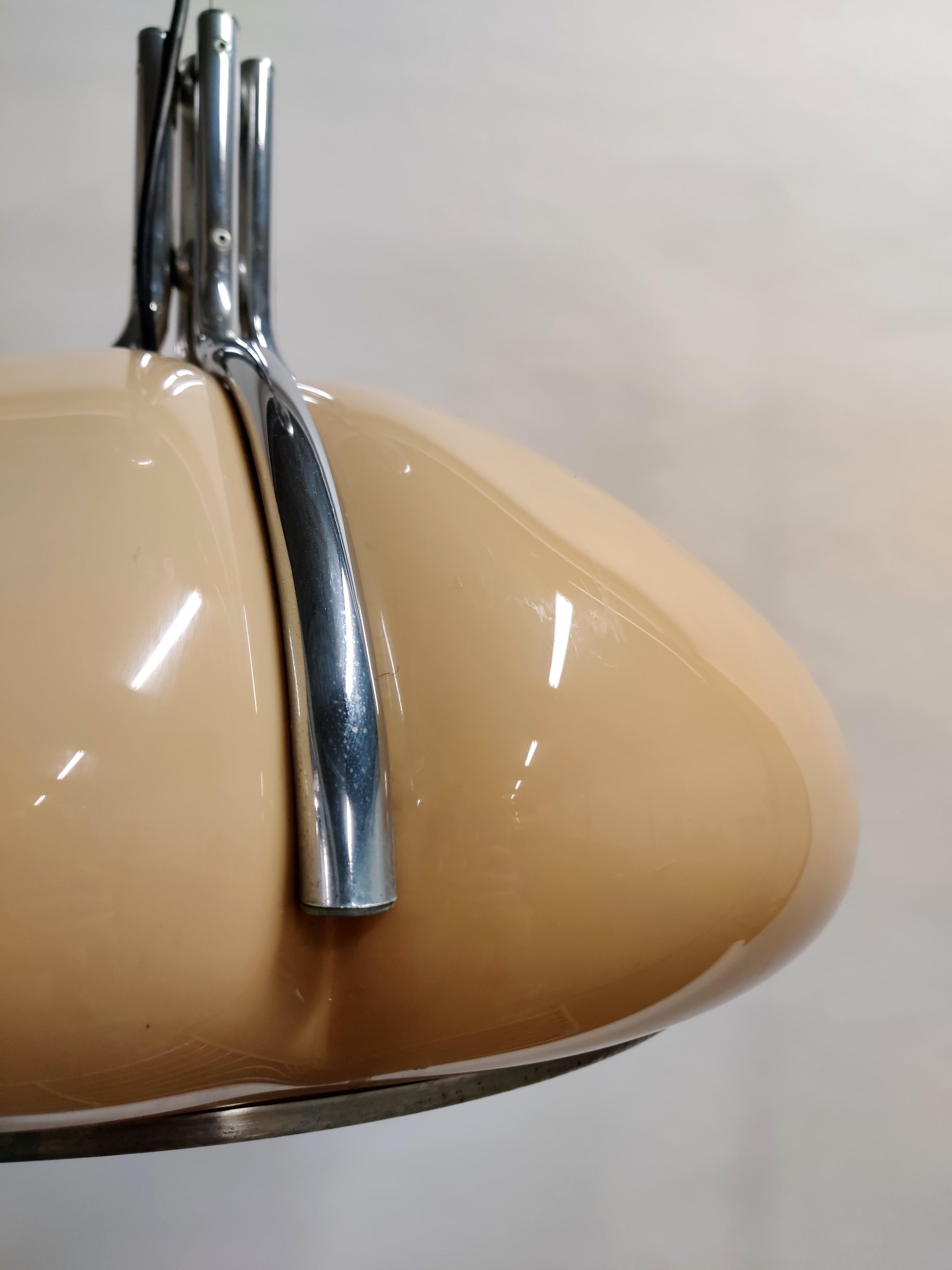 Italian 'Quadrigoglio' Pendant Ceiling Light by Harvey Guzzini, 1970s 3