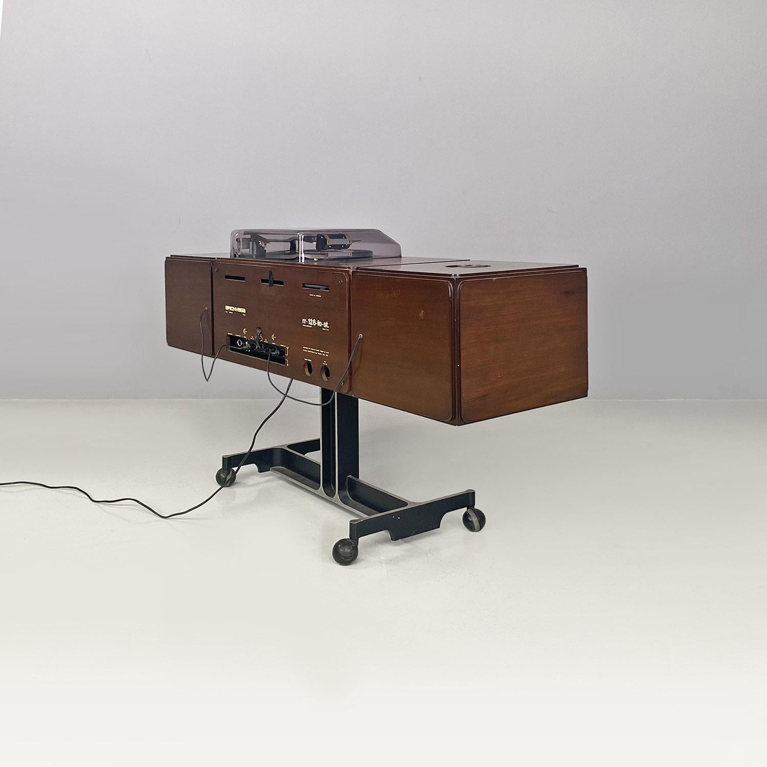 Italienische Radiophonographie RR126 und Plattenspieler von Castiglioni, Brionvega, 1960er Jahre im Angebot 9