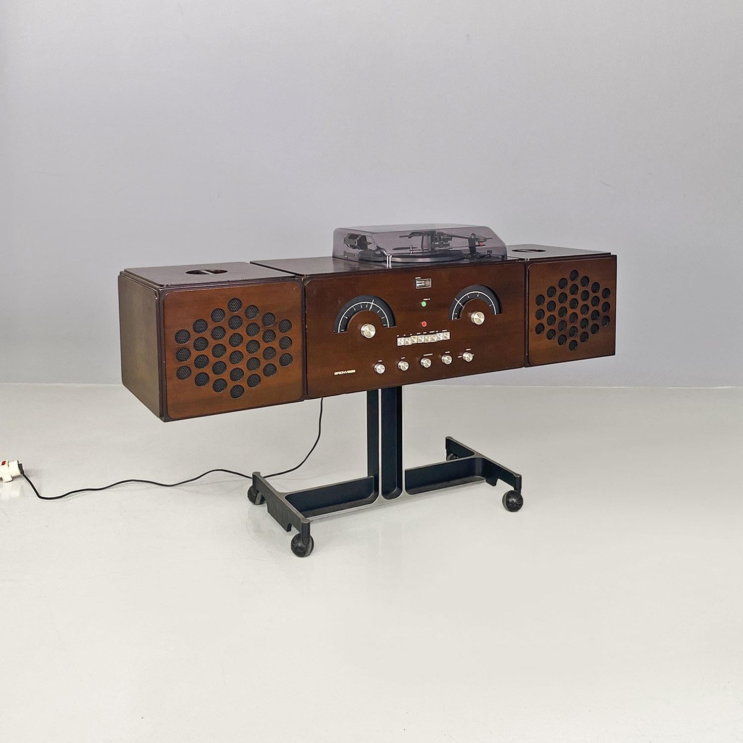 Italienische Radiophonographie RR126 und Plattenspieler von Castiglioni, Brionvega, 1960er Jahre im Angebot 11