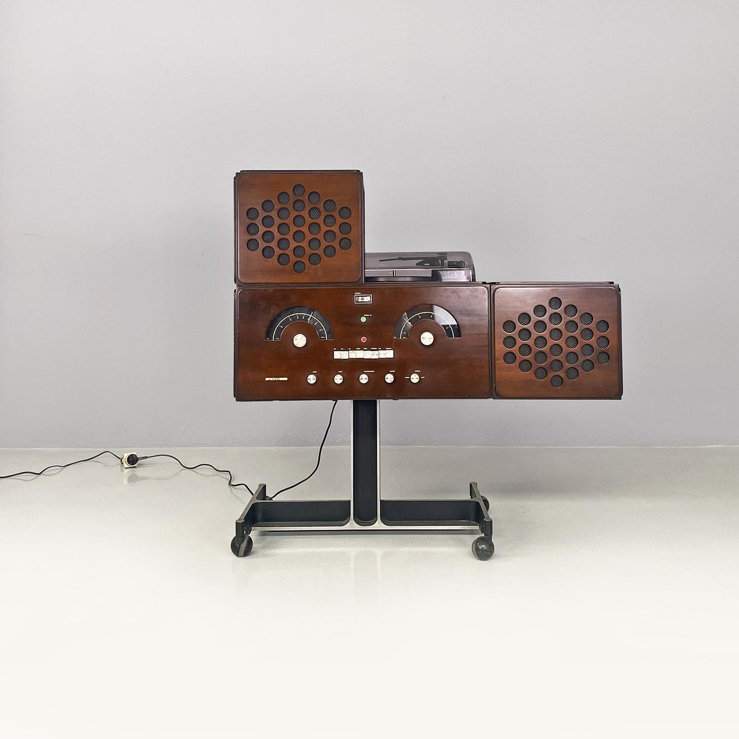 Italienische Radiophonographie RR126 und Plattenspieler von Castiglioni, Brionvega, 1960er Jahre im Angebot 14
