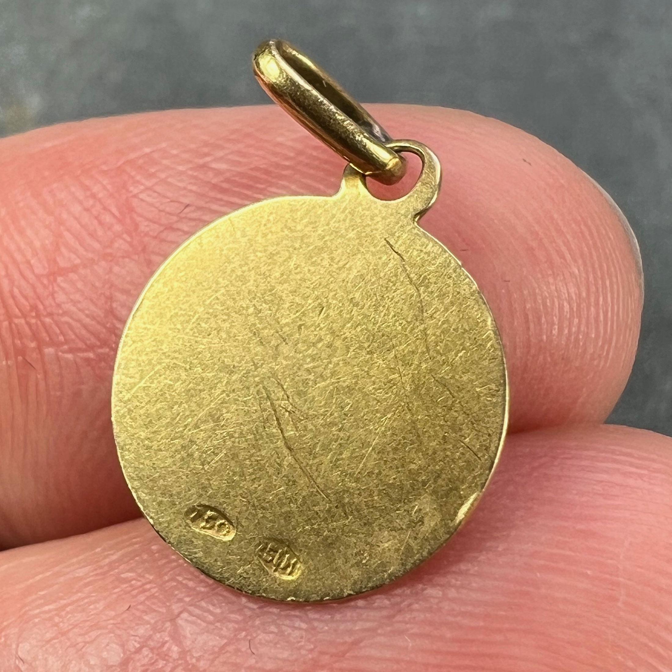 Italian Raphael’s Cherub 18K Yellow Gold Charm Pendant 5
