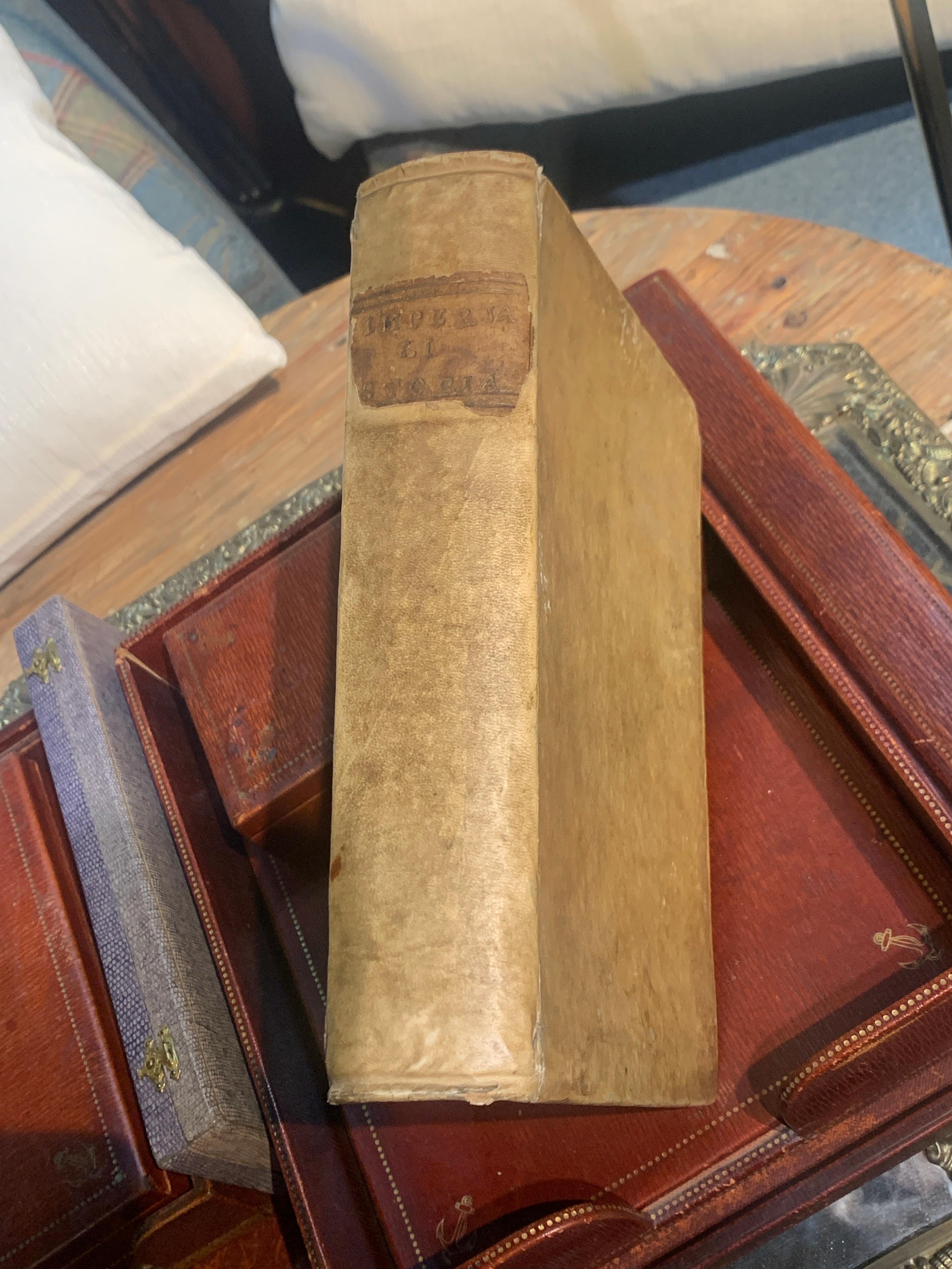 Rare antique Italian edition of HISTORIA DEGL'AVENIMENTI DELL'ARMI IMPERIALI CONTRO A'RIBELLI, ET OTTOMANI published in Venice at 1687.
Italy

