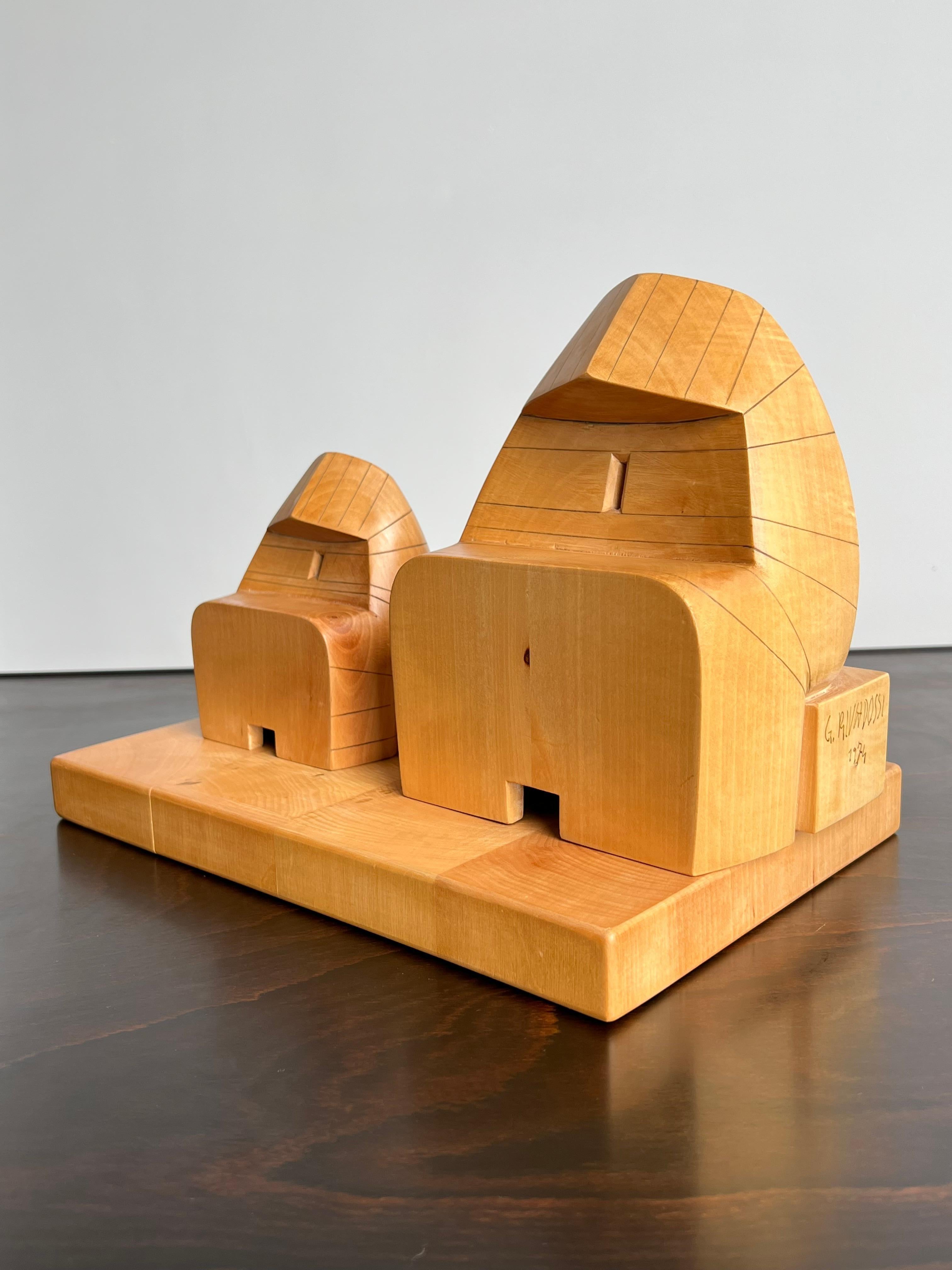 Giuseppe RIVADOSSI (1974) An architectural lime wood sculpture
super rare sculpture signed from Rivadossi and number 11 of 60 
very collectible piece.
Extremely rare and high collectable 