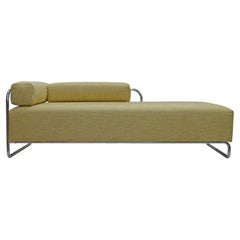 Italian Rationalist Chrome Tubular Daybed / Sofa by Columbus, 1930s