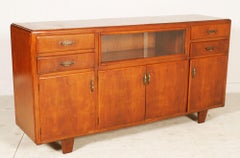 Italian Rationalist Sideboard with Display Cabinet, by Meroni & Fossati, Lissone