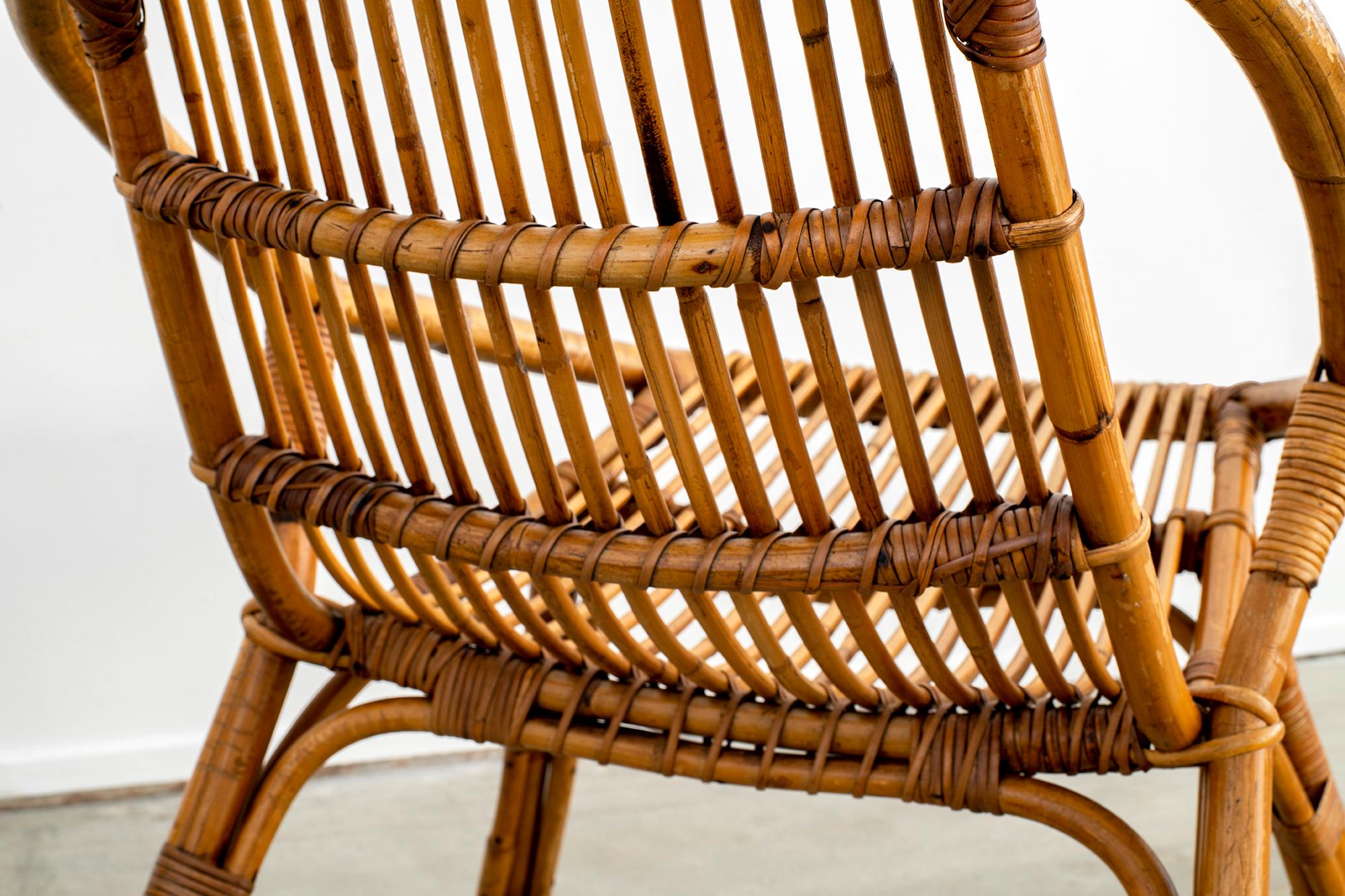 Italian Rattan and Bamboo Chairs 13