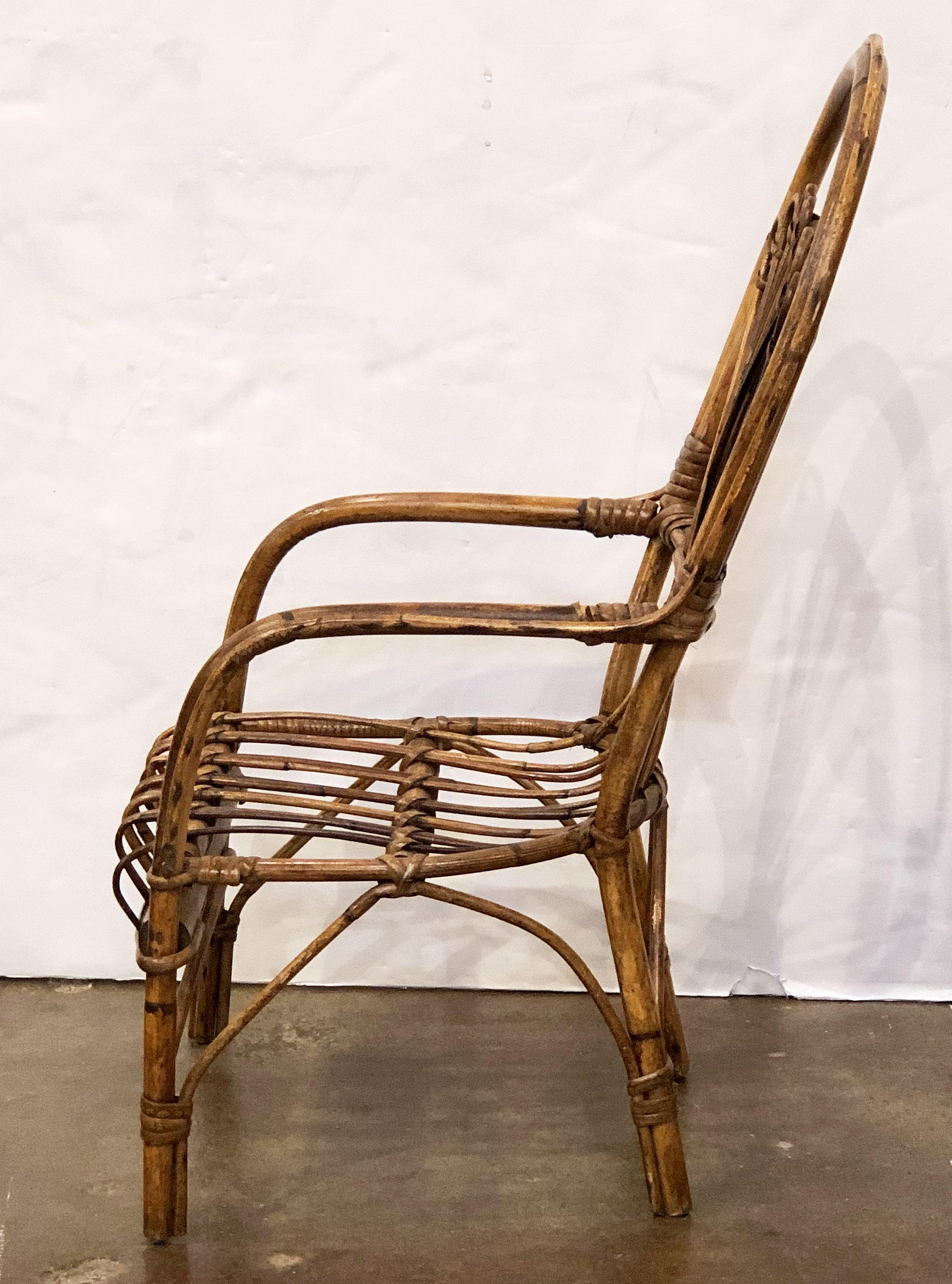 Italian Rattan and Bamboo Children's Chairs 'Individually Priced' 4