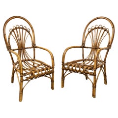 Italian Rattan and Bamboo Children's Chairs 'Individually Priced'