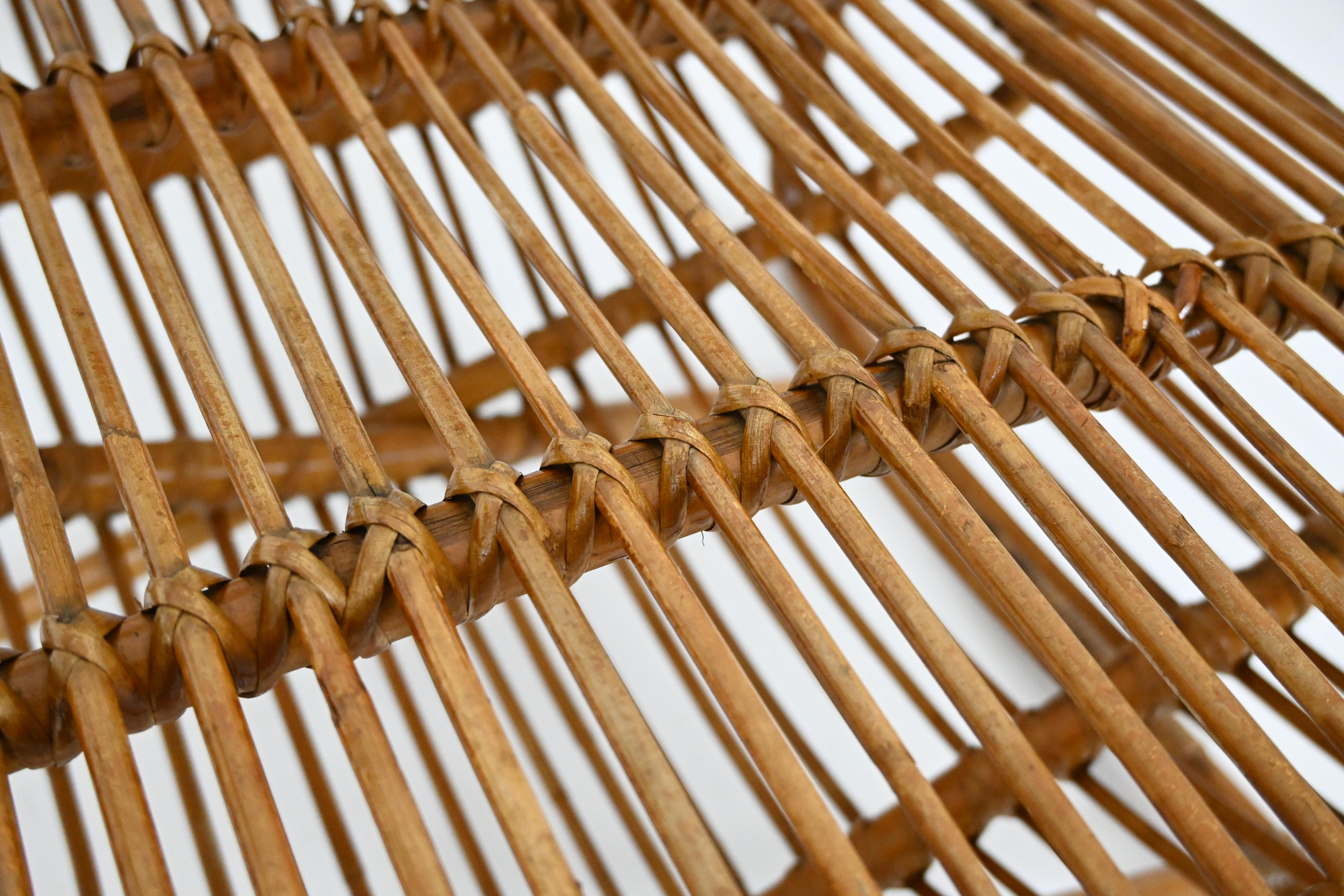 Italian Rattan Armchairs, 1960s, set of 2 en vente 4