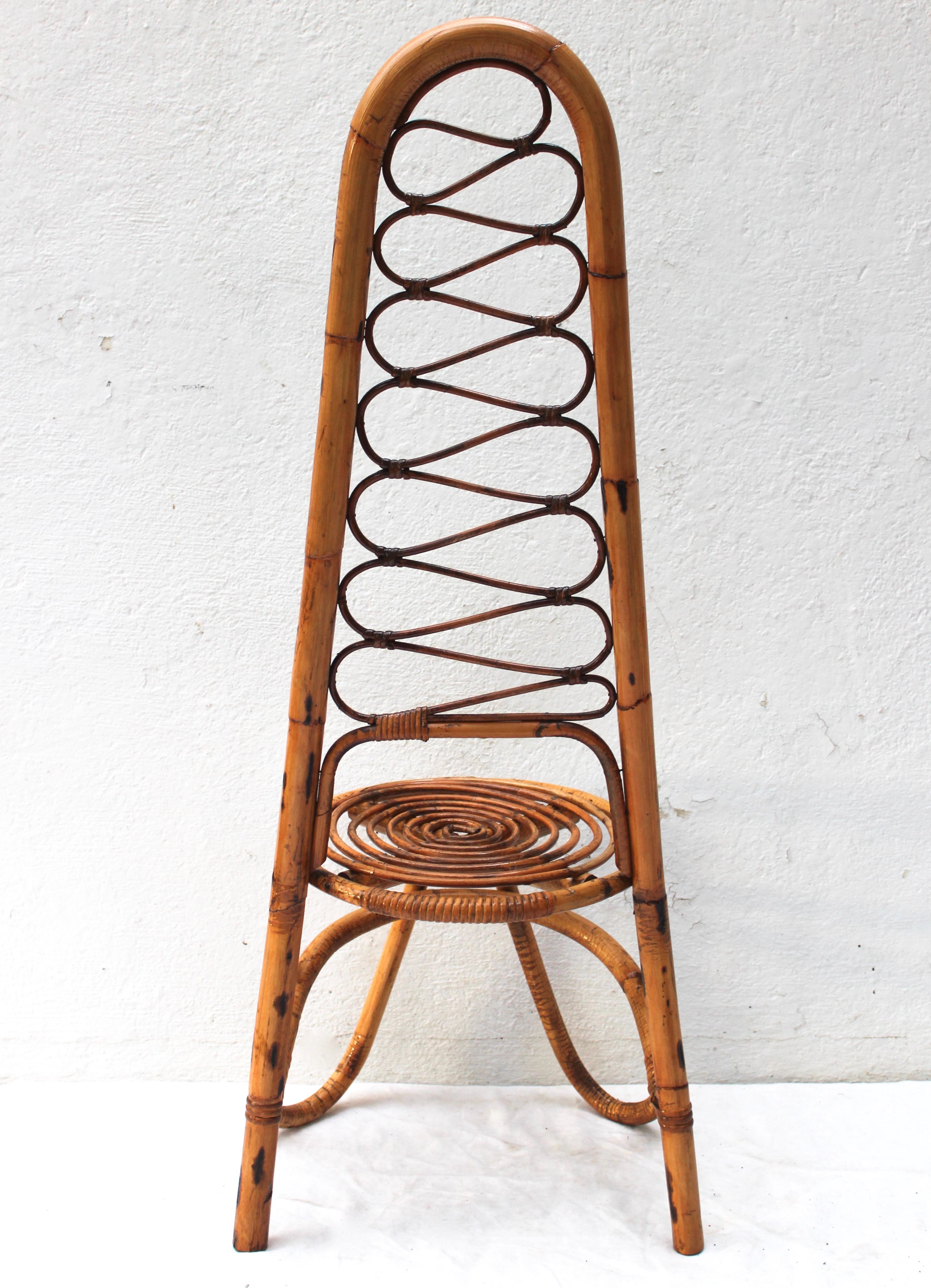 20th Century Italian Rattan Chair