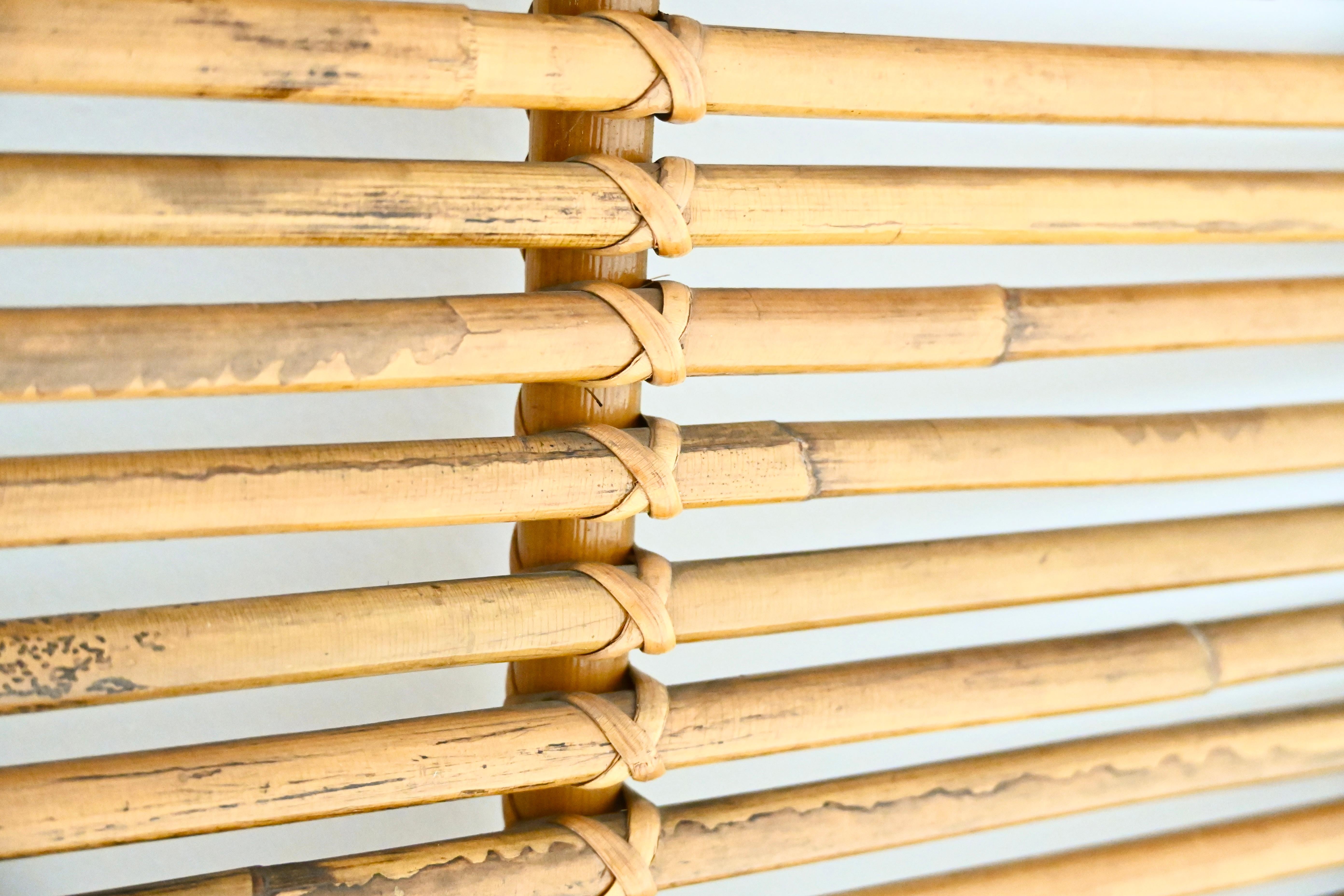 Rotin Italian Rattan Coat Rack, 1960s en vente