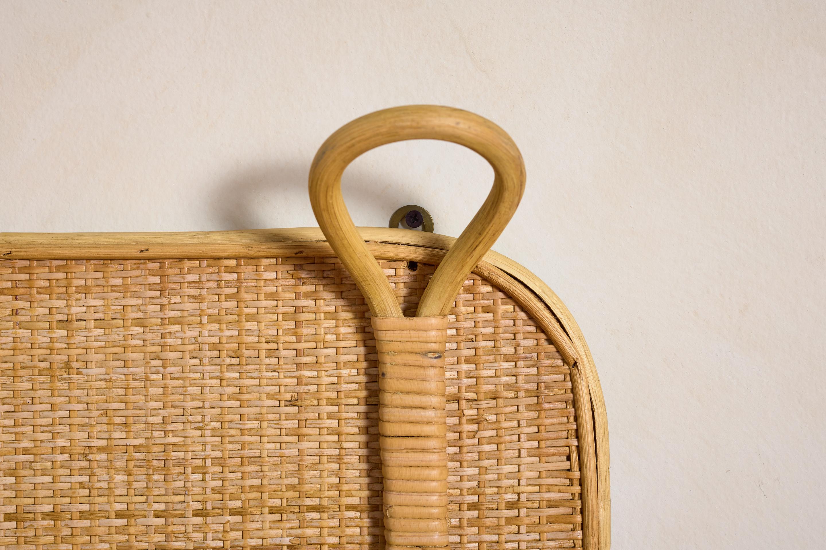 Italian Rattan Coat Rack For Sale 6