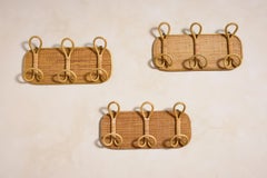 Italian Rattan Coat Rack