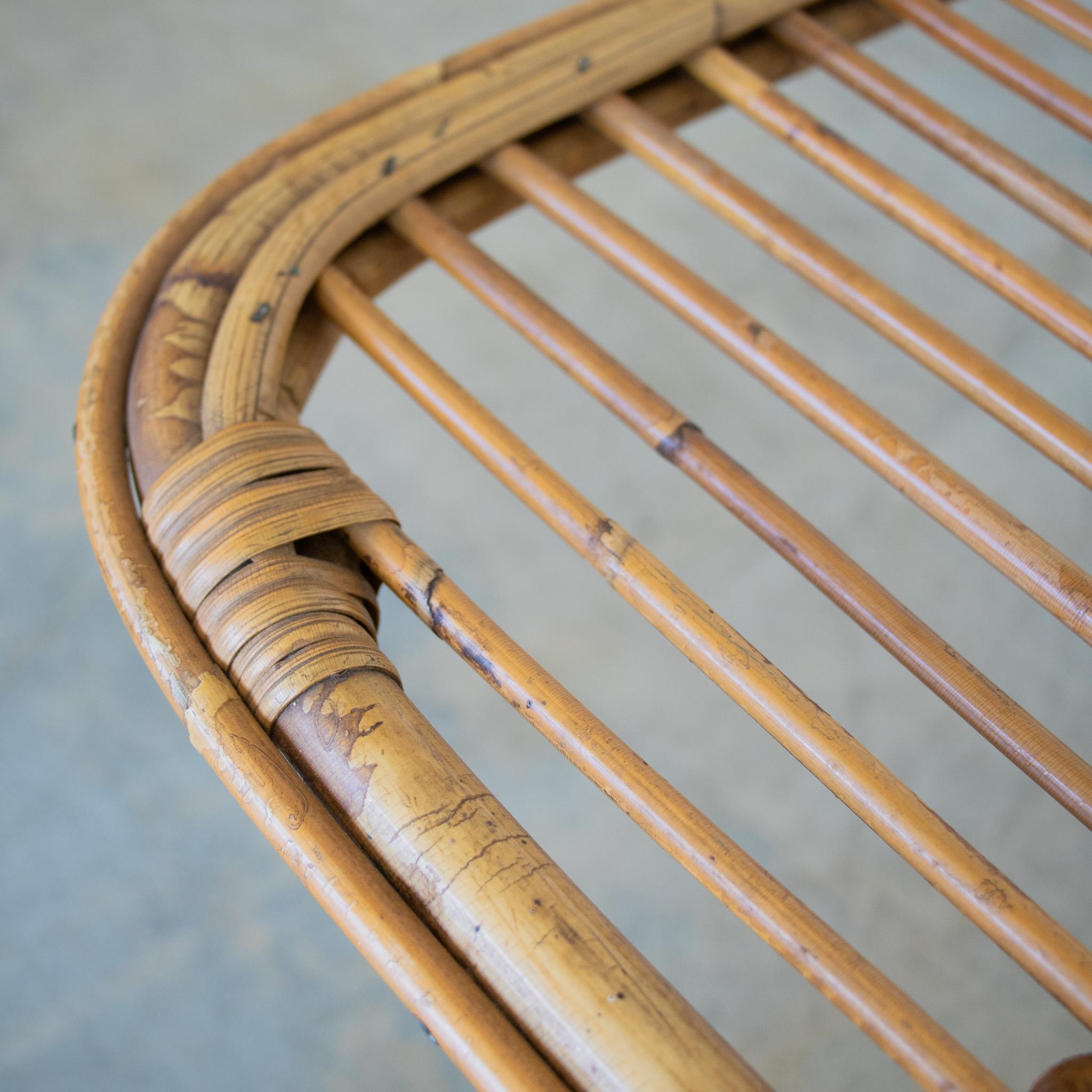 Italian Rattan Coffee Table 6