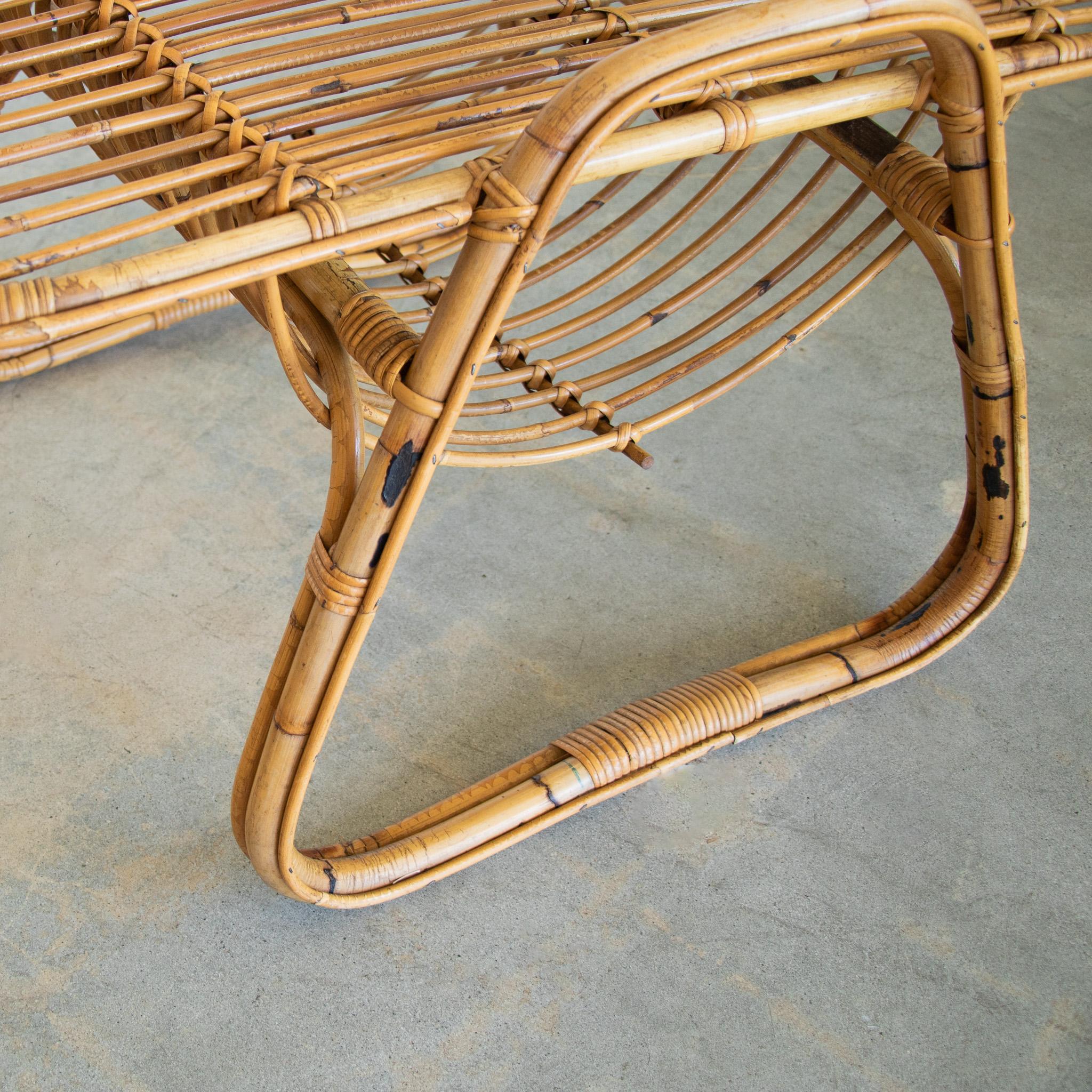 Italian Rattan Coffee Table 3